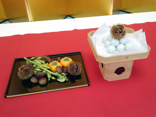 十三夜-栗名月のお供え