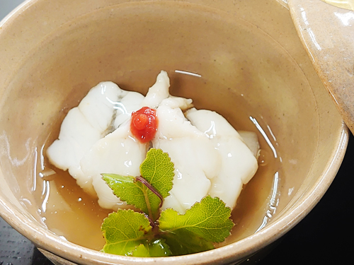 アブラメと旬の白芋茎