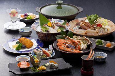 【お部屋食】<br>浜坂産活松葉蟹づくし